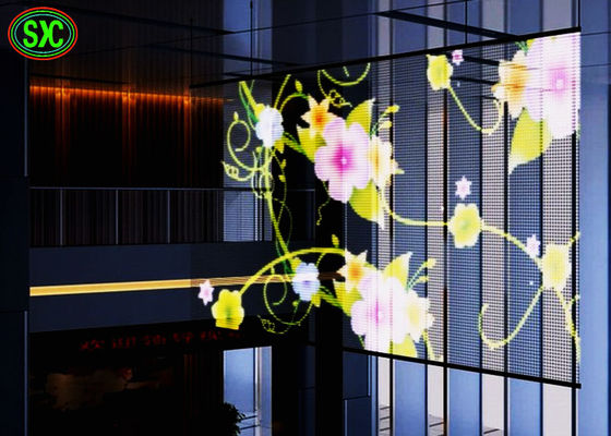Guter Preis Führte transparente LED Schirm-digitale Beschilderung des Geschäfts-Fenster-, TL10.42mm Glasschirm Online