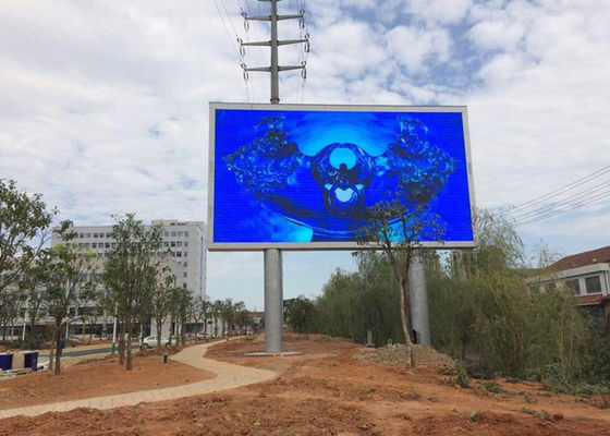 P3.91mm Außenwasserdicht LED Gebäude Videowand 250x250mm Vollfarbe
