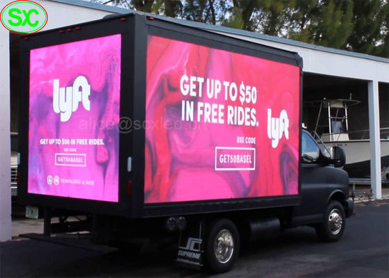 Bewegliche Anhänger-Kasten LED-Anzeige des LKW-P6, Zeichen Fahrzeug Fernsehschirm-Digital LED