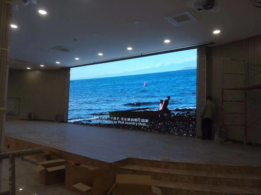 Innenräumliche LED-Display-Bildschirme mit Bühnenhintergrund und LED-Videowand p3,p3.91,p4,p4.81 Vermietungsanzeige