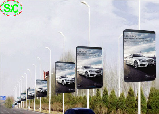 Wasserdichter geführter Schirm P6 Pole unterzeichnet WIFI 4G für Werbung- im Freienstraße