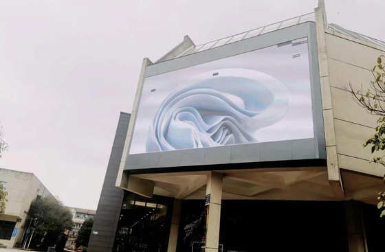 Hochwertiges P5 960X960mm Werbung Festanlage Wasserdichte LED-Videowand, unterstützende geschwungene Ecke,3840hz