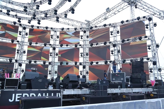 Ultra-Hochhelligkeit P5 Bühnen-Hintergrund-LED-Display mit Multi-Loop-Struktur