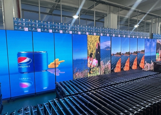 Ultra-Clear Großer Bühnenbildschirm Vollfarbe P3.91 Transparenter LED-Bildschirm mit hoher Erfrischungsrate 3840HZ