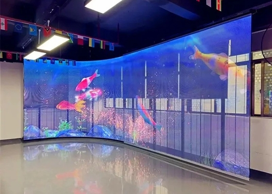 Hochstabiler Indoor Transparenter LED-Transparenter Bildschirm mit wetterdichtem Ultra-Dünnen-Panel-Design