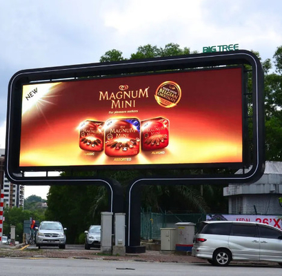 P4 HD Outdoor-Full-Colour-LED-Guss-Aluminiumbildschirm großer elektronischer Werbebildschirm