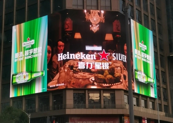 Leihbildschirm Wasserdicht IP65 Outdoor Vollfarb-LED-Display 500*1000MM P4.81 Modul HD 7500cd/Qm Helligkeit