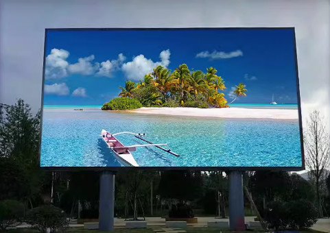 Vollfarbige LED-Billboard P8 Außenschirm IP65 Superklares Eisen Schrankmaterial
