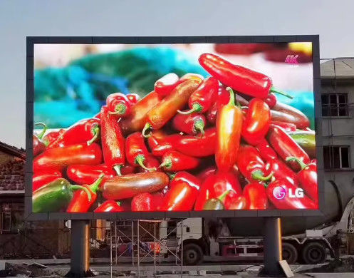 120° / 60° Betrachtungswinkel LED-Billboard mit 3840Hz Bildwiederholrate für wasserdichte Außenwerbung