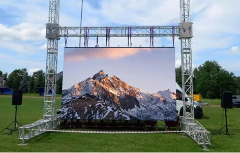 UL ISO2001 zertifizierte wasserdichte Außen-P10 RGB LED-TV Wand-SMD3528 p6 Außen-LED-Anzeige