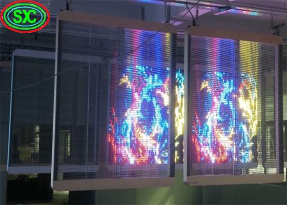 Guter Preis Hochstabiler Indoor Transparenter LED-Transparenter Bildschirm mit wetterdichtem Ultra-Dünnen-Panel-Design Online