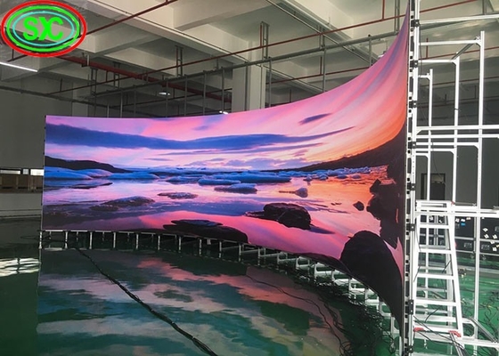 Die-Cast Aluminium Gehäuse Einfache Installation Modul Auflösung SMD P4 Indoor HD Full Color LED Display