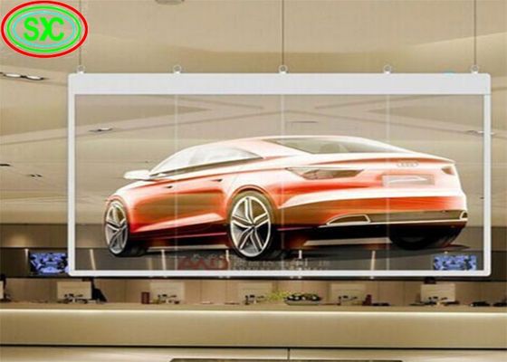 Hohe Helligkeit Vollfarbe Transparentes Display SMD2525 IP54 Langlebigkeit transparenter Led-Bildschirm