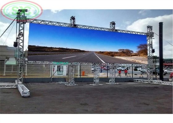 Vermietung SMD3535 Outdoor LED Display Board Werbebildschirm Einkaufszentrum Square Street
