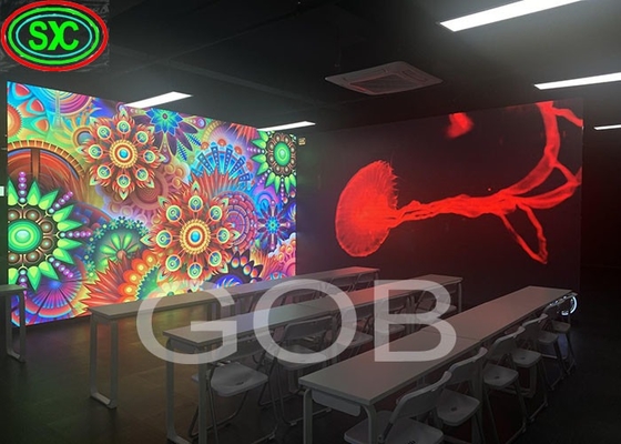 Canbest V-Serie 500x500mm Cob P1.2 P1.5 P1.9 P2.6 P2.9 Innenraum-Rechtswinkel-LED-Display-Bildschirm 90 Grad Ecke LED-Videowand
