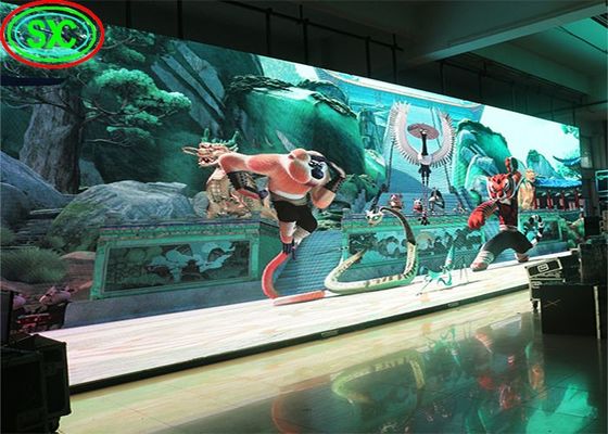 Bühnenbeleuchtungslösung 50/60 Hz Eingangsspannung LED-Bühnenbildschirme mit 2,604 mm Pixelabstand