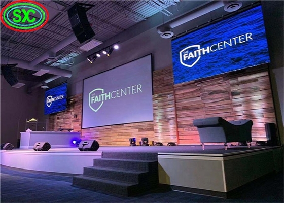 Bühnenhintergrund Vollfarbe Riesen-LED-Display-Bildschirme Innenraum P3 Modul LED Videowand