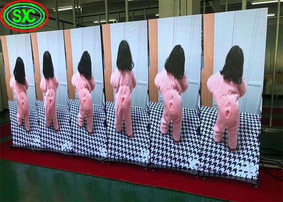 Portable Ultra-Thin Indoor P3.91 LED Poster Display mit Klappständer