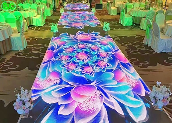Party Event Indoor Outdoor Led Tanzboden Bildschirm 500*1000mm Schränke Vollfarbe