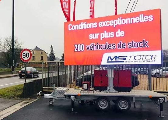 P10 Vollfarbiger mobiler LED-Bildschirm / Outdoor-LED-Video-Display für Werbung