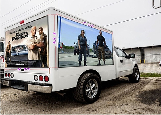 Pixel Pitch 5mm Mobile Truck LED-Display angepasste Größe Hochwasserdicht Portable einfach zu installieren