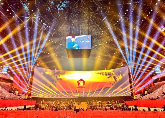 Bühnenhintergrund Vollfarbe Riesen-LED-Display-Bildschirme Innenraum P3 Modul LED Videowand