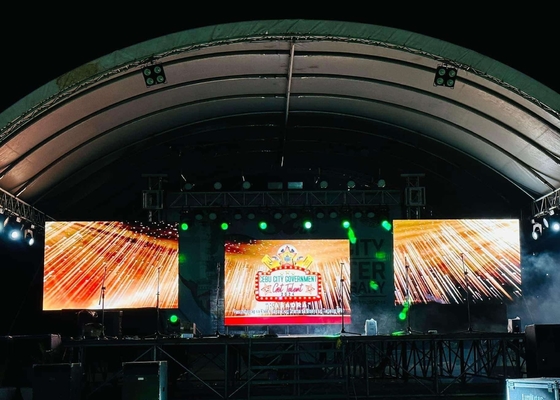 Bühnenhintergrund Vollfarbe Riesen-LED-Display-Bildschirme Innenraum P3 Modul LED Videowand