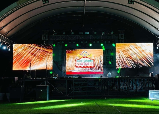 Die-Cast Aluminium Outdoor Vermietung LED-Display P8 Große HD-Bühne für Konzerte