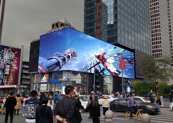 Full Color HD P6 Outdoor Werbung LED Bildschirm Fußballfeld Umfang LED Bildschirm