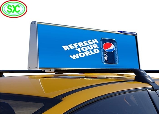 Anpassbares P3 LED Taxi Top-Bildschirmwerbung Klein, abnehmbar und einfach zu installieren