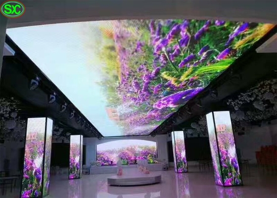 HD-Vermietung von LED-Draperie-Displays im Innen- und Außenbereich, flexible LED-Videowände