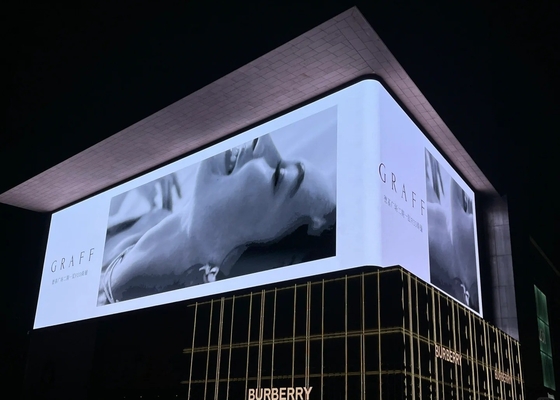 Leasing Installation Druckguss Aluminium Outdoor Werbung LED-Display P31.25 hohe Helligkeit