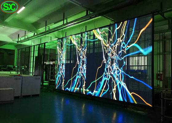 Flexible magische transparente LED Bildschirmanzeige P6.25 des Fenster-Glas-