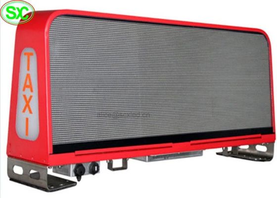 P5 imprägniern Zeichen-Anzeigendes taxis der Digital-Auto Dach-Spitzen-LED geführten Bildschirm Auto