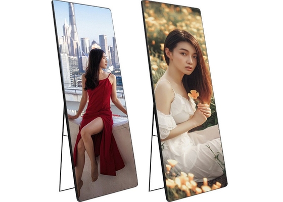 Innenraum P2.5 Vollfarbe Spiegel Led-Display Wireless USB 4G WiFi Smart Control Poster