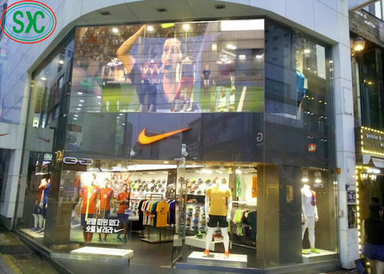 Hohe Helligkeit Vollfarbe Transparentes Display SMD2525 IP54 Langlebigkeit transparenter Led-Bildschirm