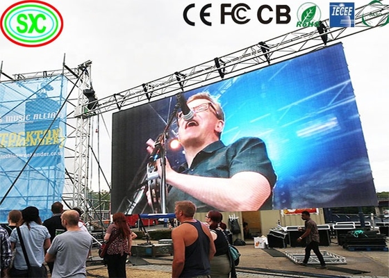 P4 Ultra Slim Outdoor LED Mietbildschirm, SMD2727 hochauflösende LED-Anzeige