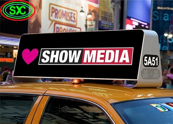 Taxi Dach LED-Display HD Wasserdicht Vollfarbe WIFI GPS Billboard P5