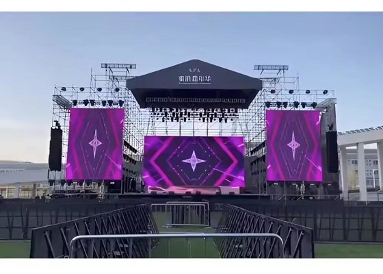 Großbildschirm Stadion Die-Cast Aluminium LED-Display P3 Außenvermietung IP65 Wasserdicht HD Hohe Helligkeit