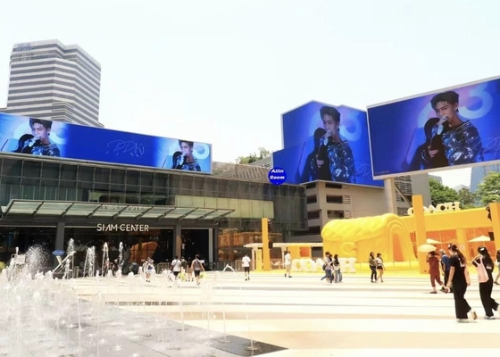HD Vermietung Flexible Flicker Free P10 LED Display Box 1/4 Scan-Modus IP67