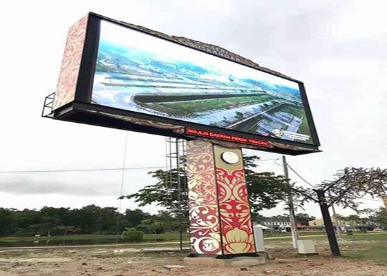 Guter Preis Outdoor-Full-Colour-LED-Display P10 Säulenbildschirm IP65 Großgröße 1/4 Scan-Modus Online