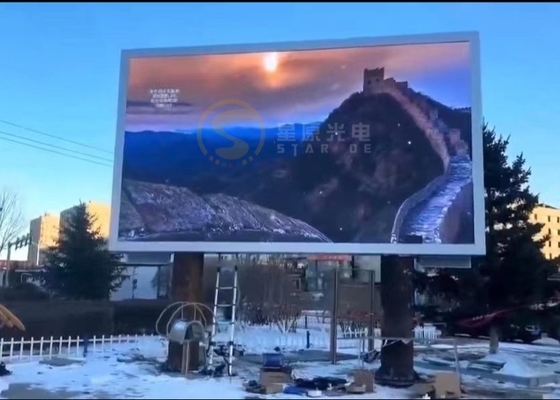 Outdoor-Full-Color-Wasserdichte LED-Display P10 Werbebildschirm hohe Qualität 1/4 Scan-Modus