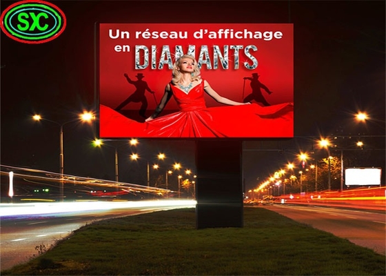 P6 Outdoor High Definition Full Color LED Display Aluminium und Eisen Druckgussschrank