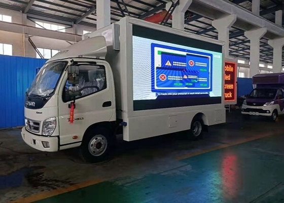Geräuschlose dünne farbenreiche geführte Anzeige im Freien Hd/anhebende Square Led Van Screens Wall