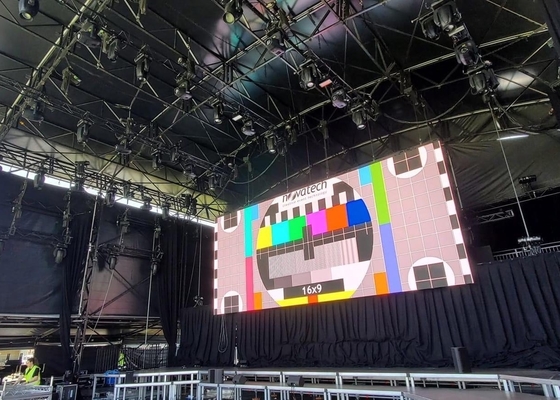 Werbung Außen-Full-Colour-LED-Display P3.91 Helligkeit 6000 Nits 65410 Punkte/M2