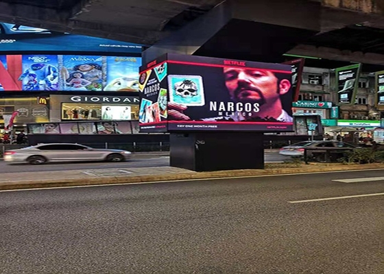 hohe Helligkeit Außen-Full-Colour-LED-Display mit energiesparendem Design 1/16 S Fahrmodus und 250*250mm Modulgröße