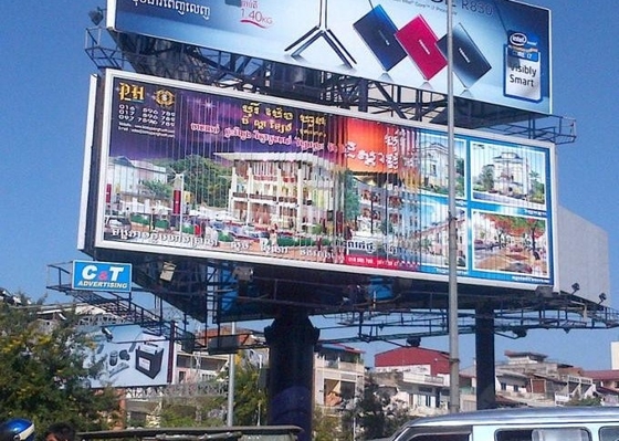 hohe Helligkeit Außen-Full-Colour-LED-Display mit energiesparendem Design 1/16 S Fahrmodus und 250*250mm Modulgröße