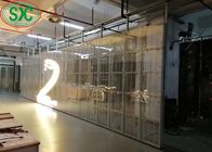 Farbenreiche transparente LED-Schirm-Innenenergieeinsparung 500mm x 1000mm Kabinett