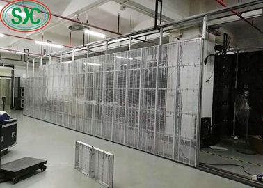 Weite Sichtwinkel Transparent Vollfarb-LED-Gitterbildschirm Drei Jahre Garantie