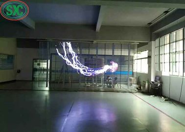 Weite Sichtwinkel Transparent Vollfarb-LED-Gitterbildschirm Drei Jahre Garantie